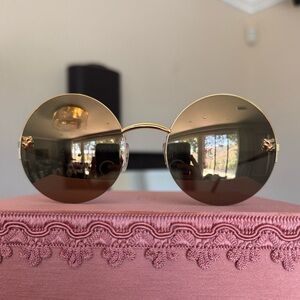 Cartier Gold Round Sunglasses